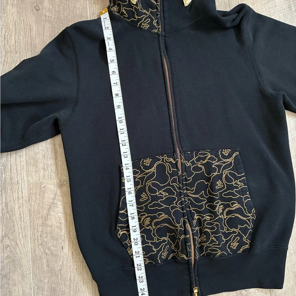 Bape 23rd Anniversary Gold Shark zip up hoodie in Black. - Picture 8 of 8